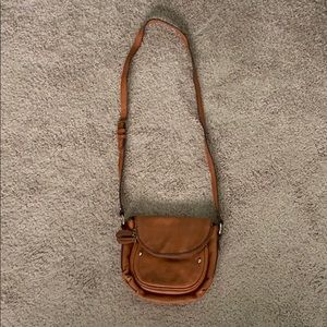 Brown boho crossbody purse